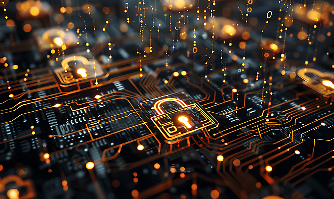 JPG 편집이미지 자물쇠 사람없음 회로판 보안 시스템 보안장치 편집실사 AI컴퓨터그래픽 AI콘텐츠 안전 장비 CG 파일형식