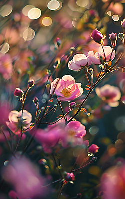 JPG 편집 편집이미지 꽃 백그라운드 풍경 초원 사람없음 들꽃 소프트포커스 합성 보케 편집실사 AI포토 AI콘텐츠 식물 촬영기법 CG 파일형식