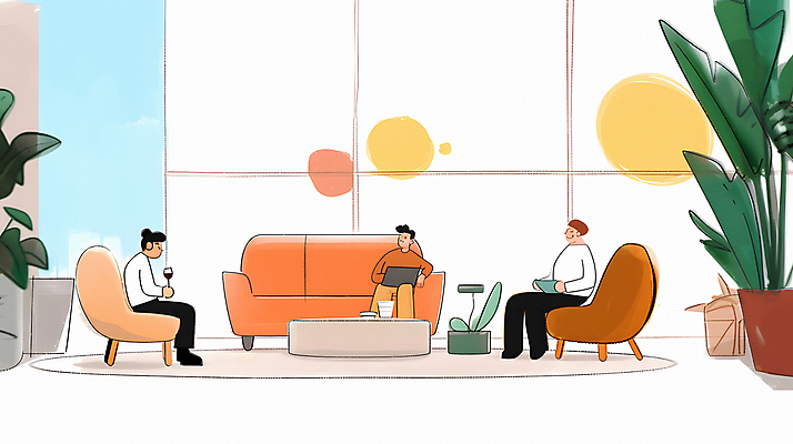 JPG 서양인 남자 음료 의자 일러스트 휴식 실내 대화 웃음 들기 앉기 동양인 성인 세명 친구 노트북 소파 편안함 관엽식물 성인남자만 국내일러스트 AI일러스트 AI콘텐츠 외국인 식물 가구 컨셉 관계 모션 표정 말하기 사람 인종 내부 전자제품 감각 남자만 성인만 파일형식