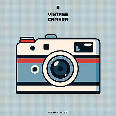 일러스트 사람없음 파란색 카메라 빈티지 복고 필름카메라 국내일러스트 AI파일 컬러 컨셉 전자제품 파일형식 벡터