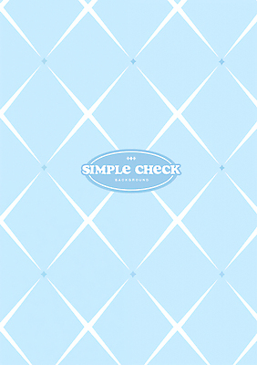 PSD 편집이미지 하늘색 백그라운드 패턴 사람없음 빈티지 복고 체크무늬 심플 마름모 이미지편집 도형 컨셉 무늬 파란색 파일형식