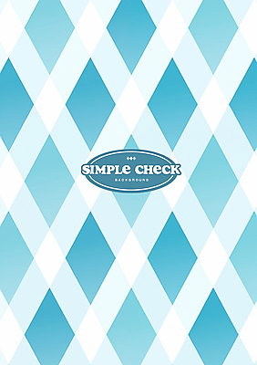 PSD 편집이미지 하늘색 백그라운드 패턴 사람없음 빈티지 복고 체크무늬 심플 마름모 이미지편집 도형 컨셉 무늬 파란색 파일형식