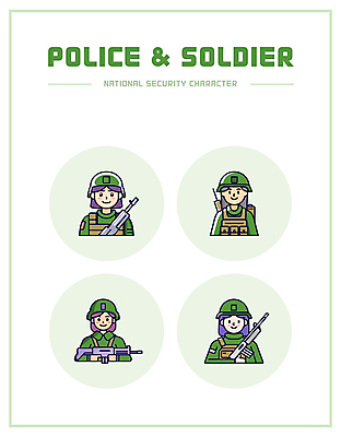 캐릭터 여자 무기 일러스트 여러명 성인 초록색 군인 총 군복 방탄복 엘리먼트 여군 성인여자만 일러캐릭터 AI파일 직업 옷 컬러 다수 유니폼 사람 국군 여자만 성인만 파일형식 벡터