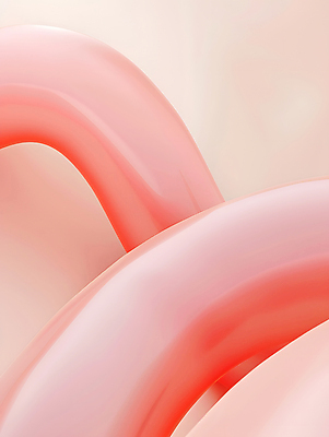 JPG 편집이미지 디자인 곡선 추상 사람없음 빨간색 기하학 미니멀 편집3D AI컴퓨터그래픽 AI콘텐츠 선 컬러 무늬 3D 파일형식