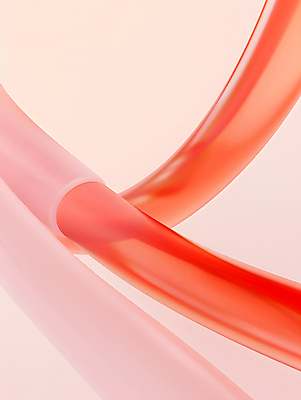 JPG 편집이미지 디자인 곡선 추상 사람없음 빨간색 기하학 미니멀 편집3D AI컴퓨터그래픽 AI콘텐츠 선 컬러 무늬 3D 파일형식