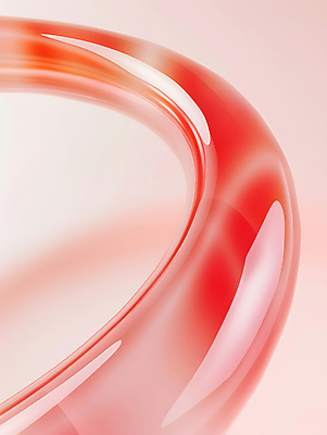 JPG 편집이미지 디자인 곡선 추상 사람없음 빨간색 기하학 미니멀 편집3D AI컴퓨터그래픽 AI콘텐츠 선 컬러 무늬 3D 파일형식