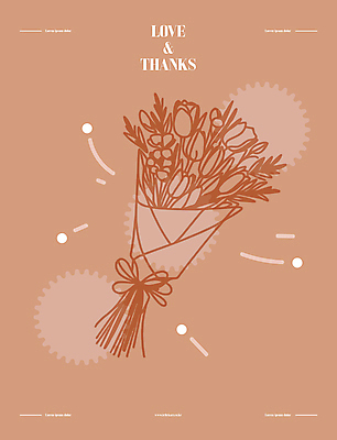 포스터 리본 부케 라인일러스트 일러스트 선물 사랑 사람없음 갈색 튤립 축하 라인아트 그림 감사 드로잉 2025년 트렌드컬러 국내일러스트 모카무스 AI파일 꽃 감정 선 컬러 꽃다발 컨셉 미술 연도 파일형식 벡터