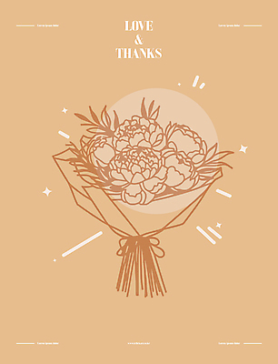 포스터 리본 부케 라인일러스트 일러스트 선물 사랑 사람없음 장미 축하 라인아트 그림 감사 드로잉 베이지색 2025년 트렌드컬러 국내일러스트 모카무스 AI파일 꽃 감정 선 컬러 꽃다발 컨셉 미술 연도 파일형식 벡터