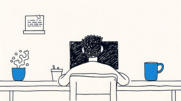 JPG 디자인 남자 화분 화초 일러스트 한명 성인 파란색 모니터 업무 작업 디자이너 책상 재택근무 프리랜서 성인남자한명만 국내일러스트 AI일러스트 AI콘텐츠 식물 직업 1 컬러 가구 비즈니스 사람 컴퓨터 남자한명만 성인남자만 파일형식