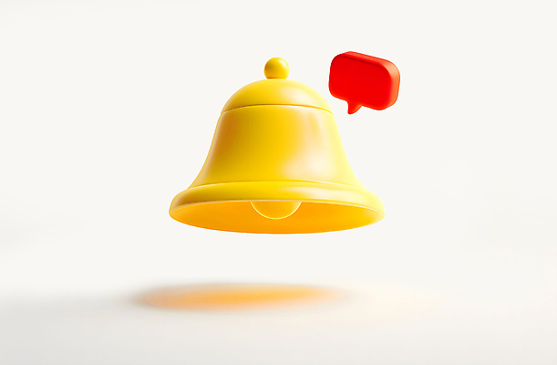 PSD 아이콘 말풍선 사람없음 3D아이콘 노란색 3D 종 메시지 알림 컬러 디지털합성 파일형식