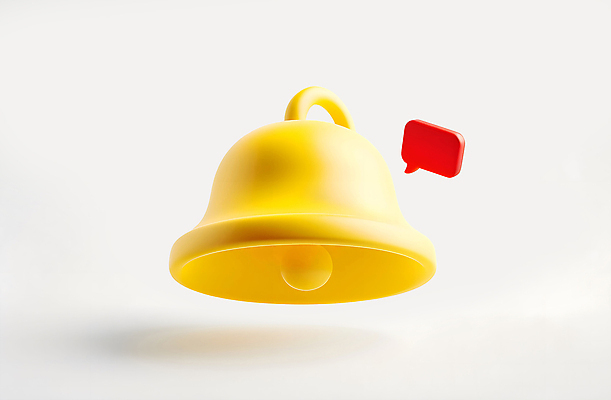 PSD 아이콘 말풍선 사람없음 3D아이콘 노란색 3D 종 메시지 알림 컬러 디지털합성 파일형식