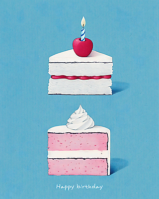 PSD 일러스트 촛불 사람없음 파란색 케이크 축하 체리 생일케이크 해피버스데이 국내일러스트 컬러 컨셉 과일 초 디저트 생일 파일형식