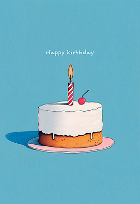 PSD 일러스트 촛불 사람없음 파란색 케이크 축하 체리 생일케이크 해피버스데이 국내일러스트 컬러 컨셉 과일 초 디저트 생일 파일형식