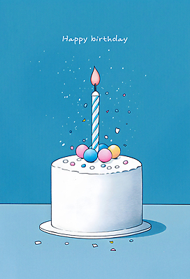 PSD 일러스트 촛불 사람없음 파란색 케이크 축하 생일케이크 해피버스데이 국내일러스트 컬러 컨셉 초 디저트 생일 파일형식