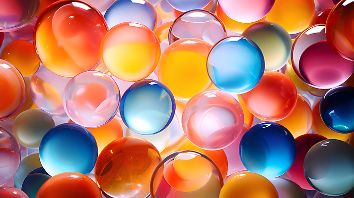 JPG 편집이미지 백그라운드 유리 추상 사람없음 컬러풀 투명 화려 가득함 구슬 유리구슬 편집실사 AI포토 AI콘텐츠 컬러 컨셉 무늬 재질 CG 파일형식