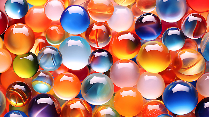 JPG 편집이미지 백그라운드 유리 추상 사람없음 컬러풀 투명 화려 가득함 구슬 유리구슬 편집실사 AI포토 AI콘텐츠 컬러 컨셉 무늬 재질 CG 파일형식