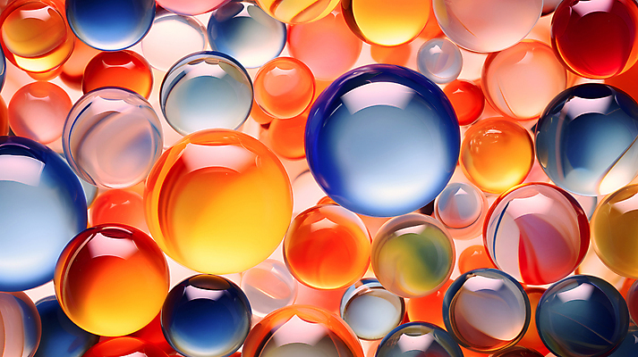 JPG 편집이미지 백그라운드 유리 추상 사람없음 컬러풀 투명 화려 가득함 구슬 유리구슬 편집실사 AI포토 AI콘텐츠 컬러 컨셉 무늬 재질 CG 파일형식