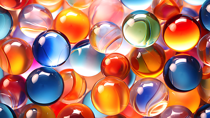 JPG 편집이미지 백그라운드 유리 추상 사람없음 컬러풀 투명 화려 가득함 구슬 유리구슬 편집실사 AI포토 AI콘텐츠 컬러 컨셉 무늬 재질 CG 파일형식