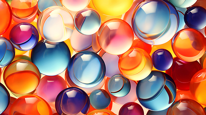 JPG 편집이미지 백그라운드 유리 추상 사람없음 컬러풀 투명 화려 가득함 구슬 유리구슬 편집실사 AI포토 AI콘텐츠 컬러 컨셉 무늬 재질 CG 파일형식