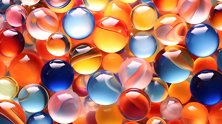 JPG 편집이미지 백그라운드 유리 추상 사람없음 컬러풀 투명 화려 가득함 구슬 유리구슬 편집실사 AI포토 AI콘텐츠 컬러 컨셉 무늬 재질 CG 파일형식