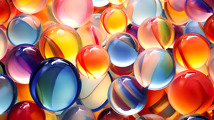 JPG 편집이미지 백그라운드 유리 추상 사람없음 컬러풀 투명 화려 가득함 구슬 유리구슬 편집실사 AI포토 AI콘텐츠 컬러 컨셉 무늬 재질 CG 파일형식