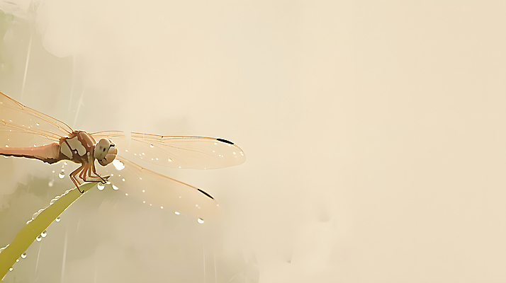 JPG 편집이미지 자연 사람없음 가을 물방울 분위기 생태계 고추잠자리 베이지색 카피스페이스 편집실사 AI포토 AI콘텐츠 계절 컬러 컨셉 공백 잠자리 CG 파일형식