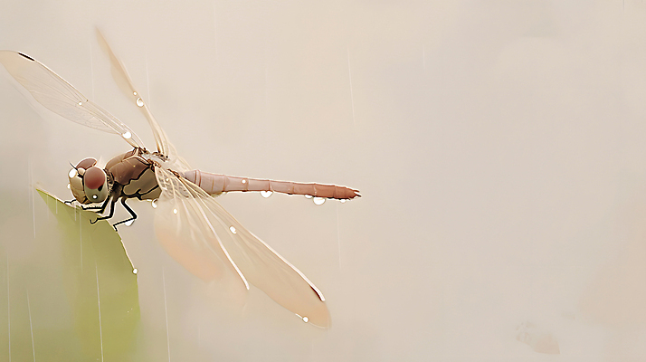 JPG 편집이미지 자연 사람없음 가을 물방울 분위기 생태계 고추잠자리 베이지색 카피스페이스 편집실사 AI포토 AI콘텐츠 계절 컬러 컨셉 공백 잠자리 CG 파일형식