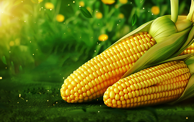 JPG 편집이미지 음식 옥수수 사람없음 초록색 농작물 카피스페이스 편집실사 AI포토 AI콘텐츠 컬러 농업 곡류 공백 CG 파일형식