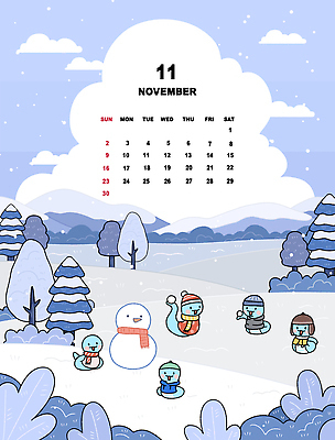 PSD 나무 구름 겨울 여러마리 일러스트 눈사람 산 들기 사람없음 파란색 설원 목도리 달력 눈 뱀띠 뱀 11월 언덕 눈덩이 2025년 을사년 국내일러스트 푸른뱀 푸른뱀캐릭터 자연요소 식물 잡화 계절 컬러 다수 파충류 모션 날씨 눈_날씨 십이지신 날짜 연도 뱀캐릭터 파일형식