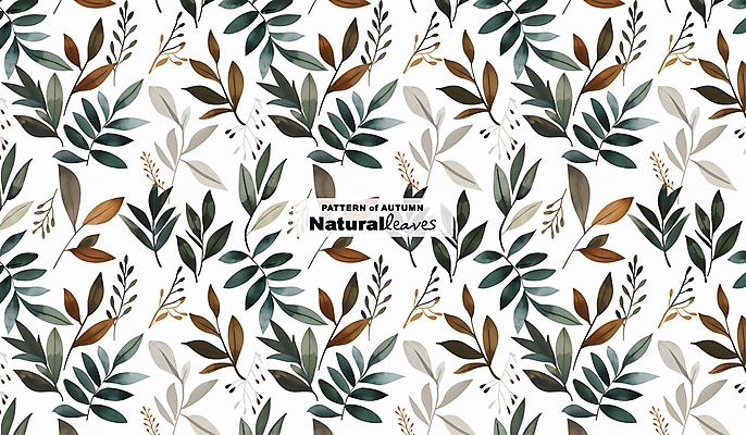 PSD 식물 편집이미지 디자인 백그라운드 패턴 자연 나뭇잎 수채화 사람없음 가을 이미지편집 계절 잎 무늬 생태계 파일형식