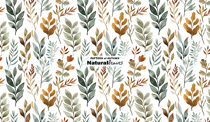 PSD 식물 편집이미지 디자인 백그라운드 패턴 자연 나뭇잎 수채화 사람없음 가을 이미지편집 계절 잎 무늬 생태계 파일형식