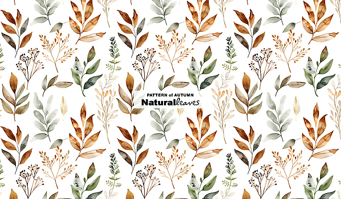 PSD 식물 편집이미지 디자인 백그라운드 패턴 자연 나뭇잎 수채화 사람없음 가을 이미지편집 계절 잎 무늬 생태계 파일형식