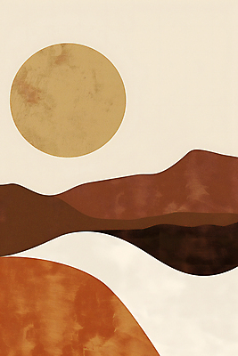 JPG 디자인 포스터 곡선 일러스트 추상 사람없음 그래픽 갈색 원형 그림 미니멀 국내일러스트 AI일러스트 AI콘텐츠 도형 선 컬러 무늬 파일형식