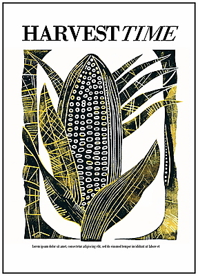 PSD 디자인 포스터 선 잎 일러스트 옥수수 사람없음 그래픽 가을 그림 국내일러스트 식물 계절 곡류 파일형식