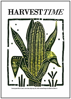 PSD 디자인 포스터 선 잎 일러스트 옥수수 사람없음 그래픽 가을 그림 국내일러스트 식물 계절 곡류 파일형식