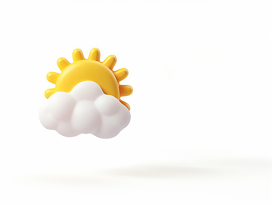 PSD 구름 아이콘 자연 날씨 사람없음 3D아이콘 태양 노란색 3D 흐림 자연요소 컬러 디지털합성 생태계 파일형식