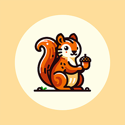 식물 캐릭터 야생동물 일러스트 미소 웃음 들기 사람없음 갈색 귀여움 가을 다람쥐 도토리 엘리먼트 일러캐릭터 AI파일 동물 계절 컬러 컨셉 모션 표정 견과류 설치류 파일형식 벡터