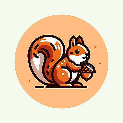 캐릭터 야생동물 일러스트 미소 웃음 들기 사람없음 갈색 귀여움 가을 다람쥐 도토리 엘리먼트 일러캐릭터 AI파일 동물 계절 컬러 컨셉 모션 표정 견과류 설치류 파일형식 벡터