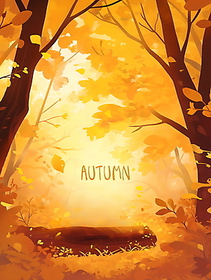 PSD 단풍 일러스트 자연 단풍나무 풍경 사람없음 가을풍경 주황색 가을 통나무 국내일러스트 나무 계절 컬러 잎 생태계 파일형식 가을_계절