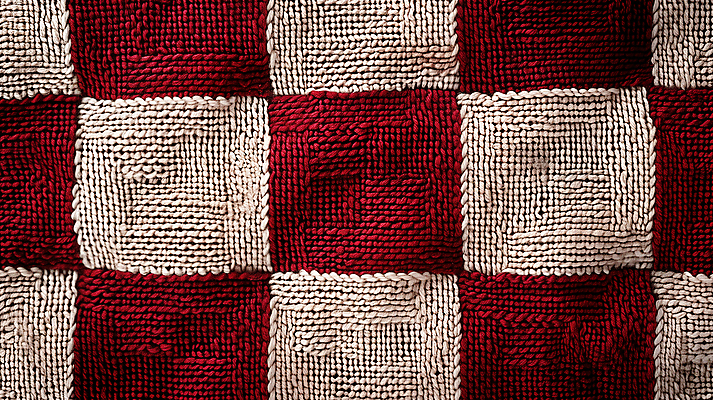 JPG 편집이미지 백그라운드 패턴 사람없음 빨간색 질감 체크무늬 섬유 베이지색 편집실사 AI포토 AI콘텐츠 컬러 무늬 직물 CG 파일형식