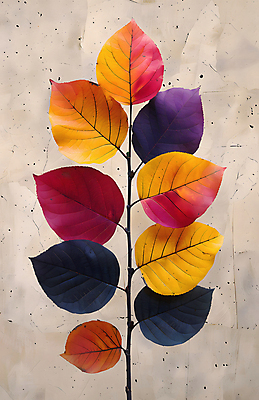 JPG 단풍 잎 일러스트 나뭇잎 수채화 사람없음 가을 알록달록 국내일러스트 AI일러스트 AI콘텐츠 식물 계절 컬러풀 파일형식