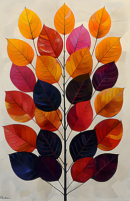 JPG 단풍 잎 일러스트 나뭇잎 수채화 사람없음 가을 알록달록 국내일러스트 AI일러스트 AI콘텐츠 식물 계절 컬러풀 파일형식