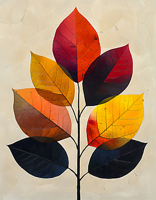 JPG 단풍 잎 일러스트 나뭇잎 수채화 사람없음 가을 알록달록 국내일러스트 AI일러스트 AI콘텐츠 식물 계절 컬러풀 파일형식