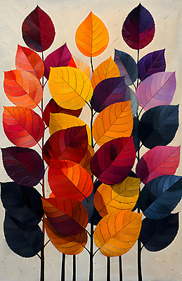 JPG 단풍 잎 일러스트 나뭇잎 수채화 사람없음 가을 알록달록 국내일러스트 AI일러스트 AI콘텐츠 식물 계절 컬러풀 파일형식