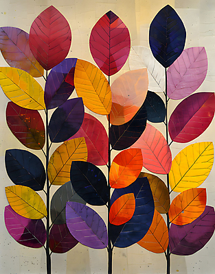 JPG 단풍 잎 일러스트 나뭇잎 수채화 사람없음 가을 알록달록 국내일러스트 AI일러스트 AI콘텐츠 식물 계절 컬러풀 파일형식