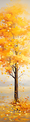 JPG 단풍 낙엽 일러스트 자연 단풍나무 사람없음 노란색 가을풍경 가을 유화 가을배경 국내일러스트 AI일러스트 AI콘텐츠 나무 계절 컬러 백그라운드 잎 미술 풍경 생태계 파일형식 가을_계절