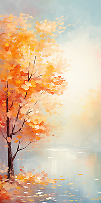JPG 단풍 낙엽 일러스트 자연 단풍나무 사람없음 가을풍경 주황색 가을 유화 가을배경 국내일러스트 AI일러스트 AI콘텐츠 나무 계절 컬러 백그라운드 잎 미술 풍경 생태계 파일형식 가을_계절