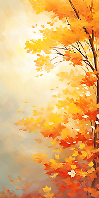 JPG 단풍 낙엽 일러스트 자연 단풍나무 사람없음 노란색 가을풍경 가을 유화 가을배경 국내일러스트 AI일러스트 AI콘텐츠 나무 계절 컬러 백그라운드 잎 미술 풍경 생태계 파일형식 가을_계절