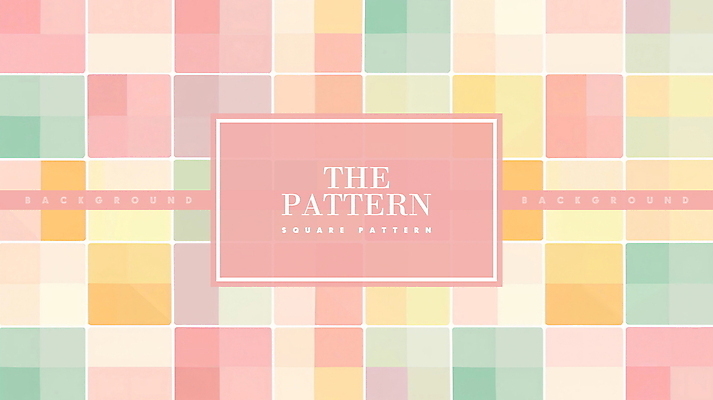 PSD 디자인 패턴 일러스트 사람없음 사각형 타일 타일모양 파스텔톤 국내일러스트 모양 도형 컬러 무늬 파일형식