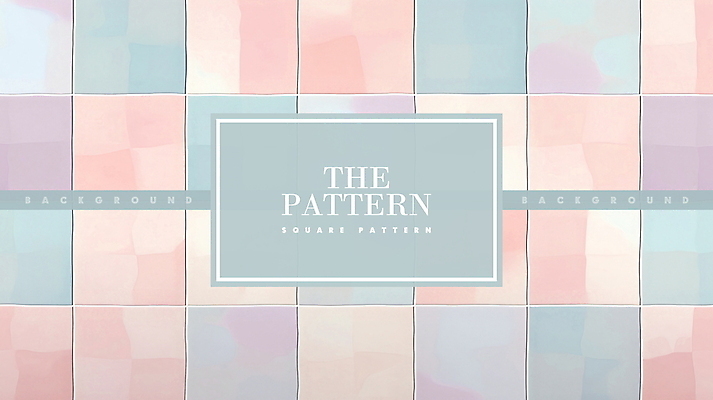 PSD 디자인 패턴 일러스트 사람없음 사각형 타일 타일모양 파스텔톤 국내일러스트 모양 도형 컬러 무늬 파일형식